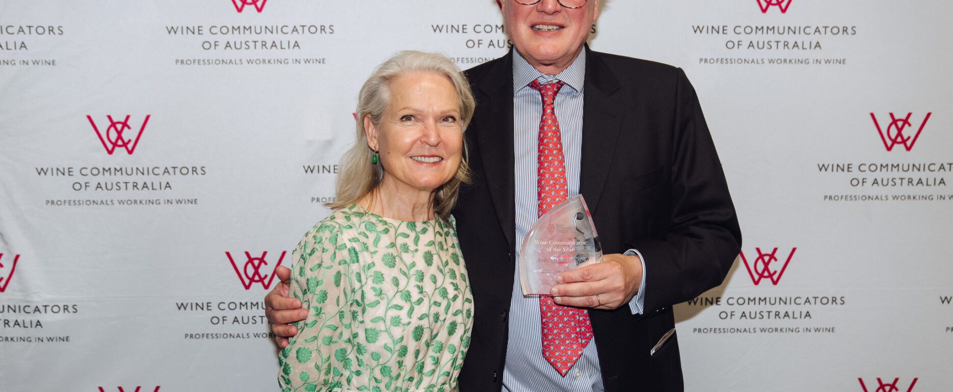Andrew Caillard author of The Australian Ark at the 2024 Wine Communicator Awards