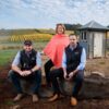 Barristers Block founder Jan Allen with sons Lachlan and James.